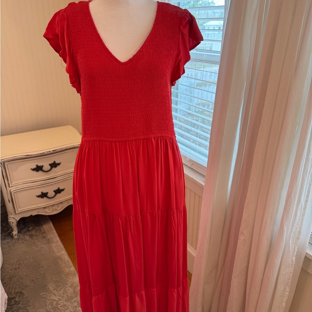 Elegant Red Women's Dress